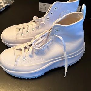 Converse Hike Run Star white high top shoes size 8.5 NWOT